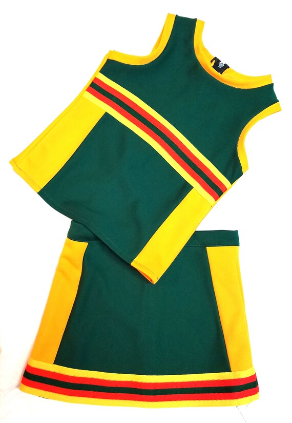 Uniformi da cheerleader per bambine, taglia 4, colori Clover