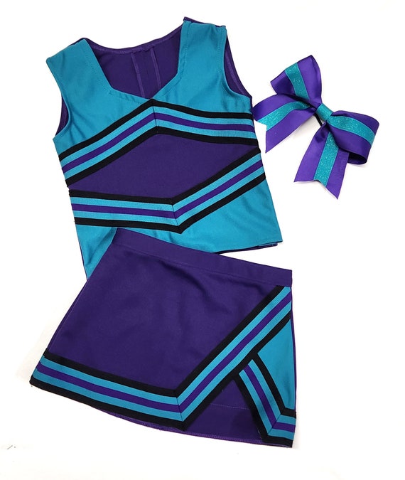 Purple and teal outfit hot sale