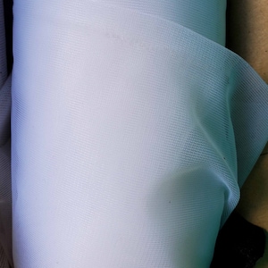 Fabric white Tricot Nylon Knit 58 &quot; wide sheer, lightweight, soft, baby and home decor tutu&#39;s canopies priced 1/4, 1/2, 1 yard and per piece