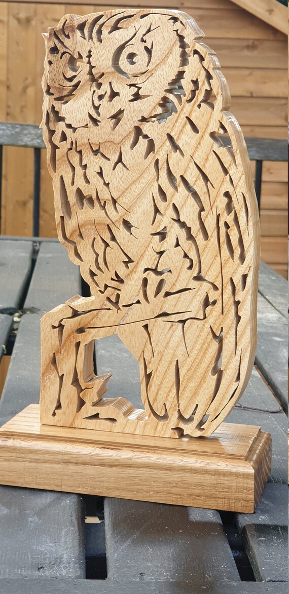 Hand crafted hardwood owl Etsy