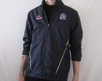 VINTAGE Le Coq Sportif Dark Blue Windbreaker Jacket - Size M