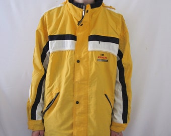 VINTAGE EIDER Bright Yellow Coat Windbreaker Winter - Size L