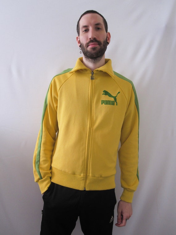 yellow puma track jacket