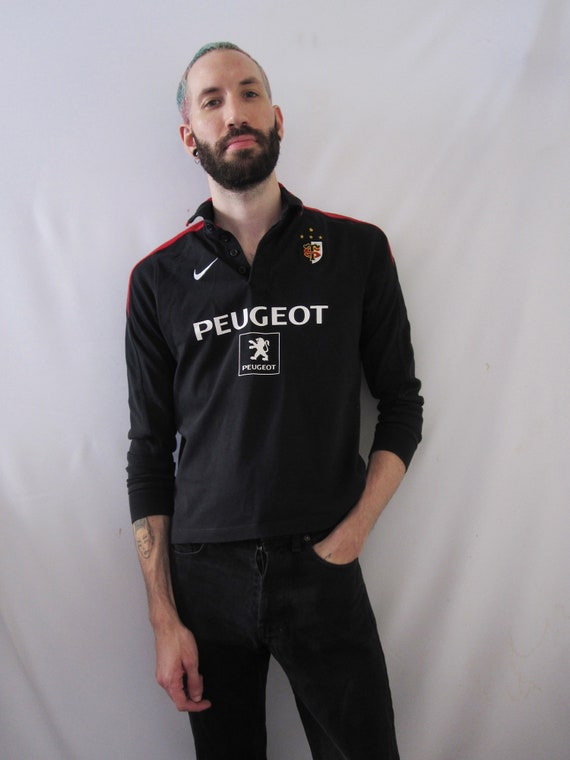 Conceit Relatie Wet en regelgeving VINTAGE NIKE Stade Toulousain Black Polo Shirt Long Sleeves - Etsy