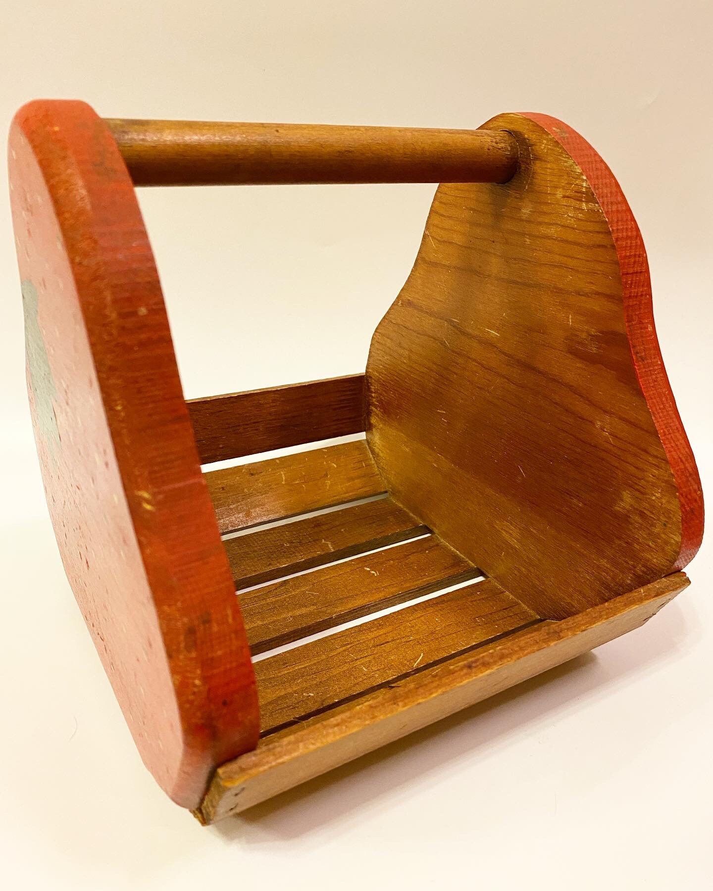 Cesta de fresas de madera vintage | Etsy