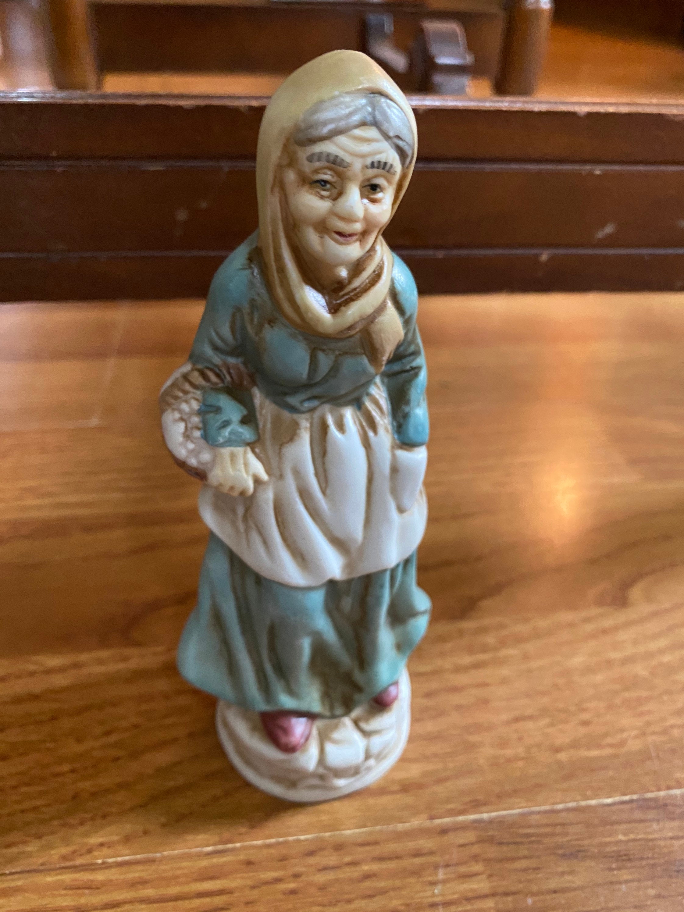 Old lady figurine Etsy