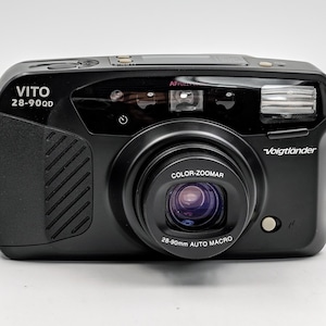 Rare, state-of-the-art Voigtlander Vito 28-90QD 35mm film camera. Made in Germany.  Like New condition! Free Shipping!