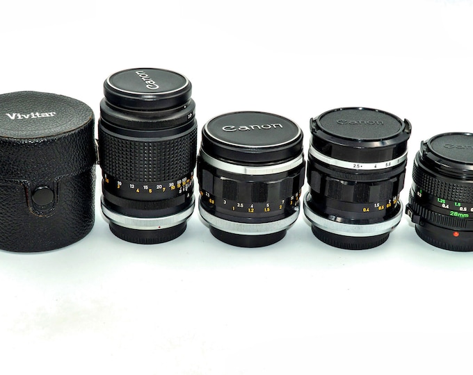 RARE! High-end Canon FL Mount Lenses from Private Collection. Excellent+ Condition