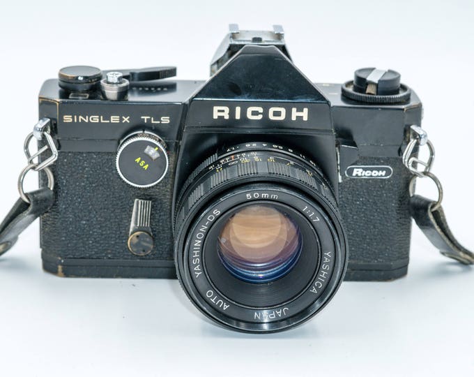 Ricoh Singlex TLS SLR Camera with fast Yashica Yashinon-DS 50 mm f/1.7  Lens