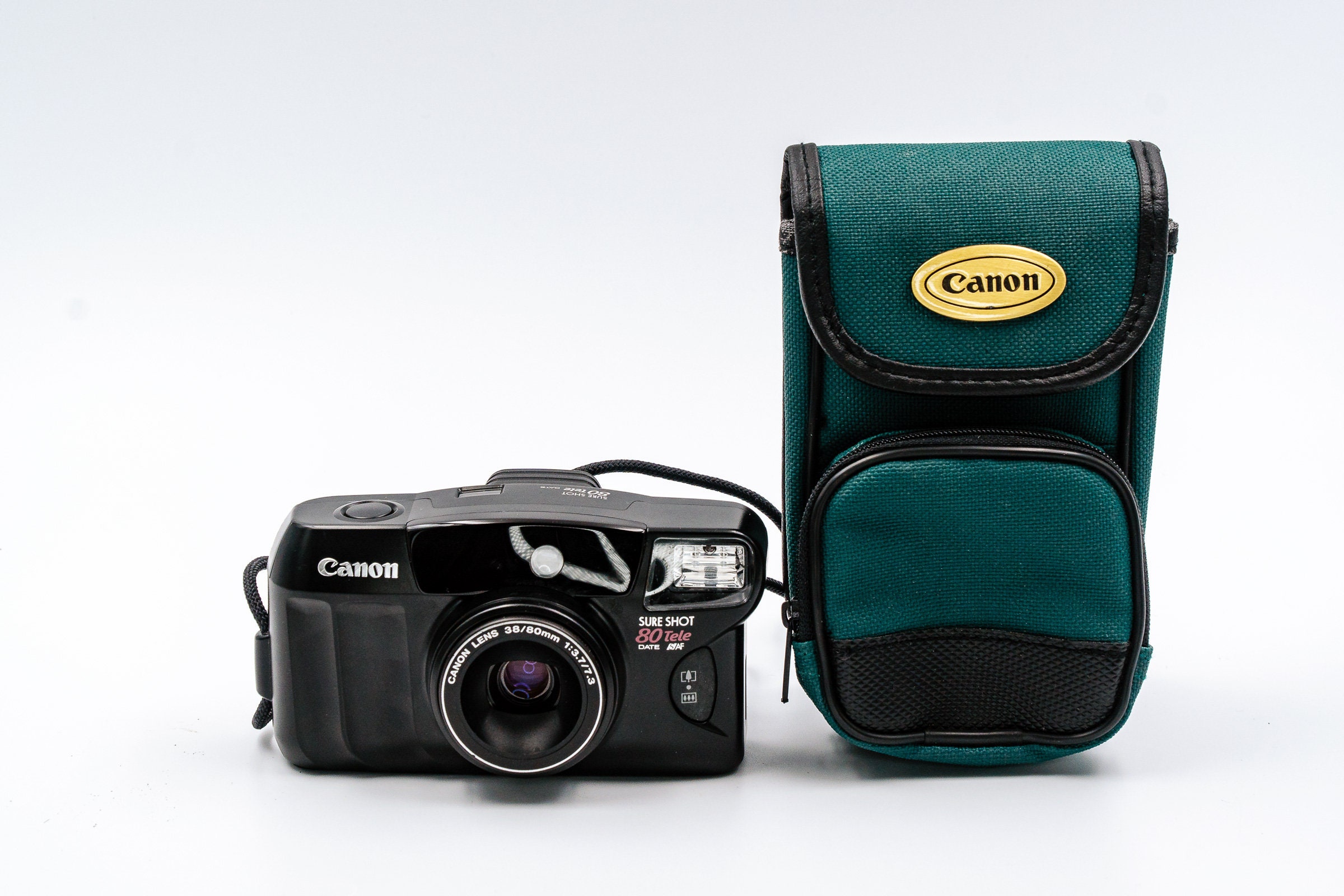 Canon Sure Shot 80 TELE 35mm PointandShoot Date Camera with 3880mm