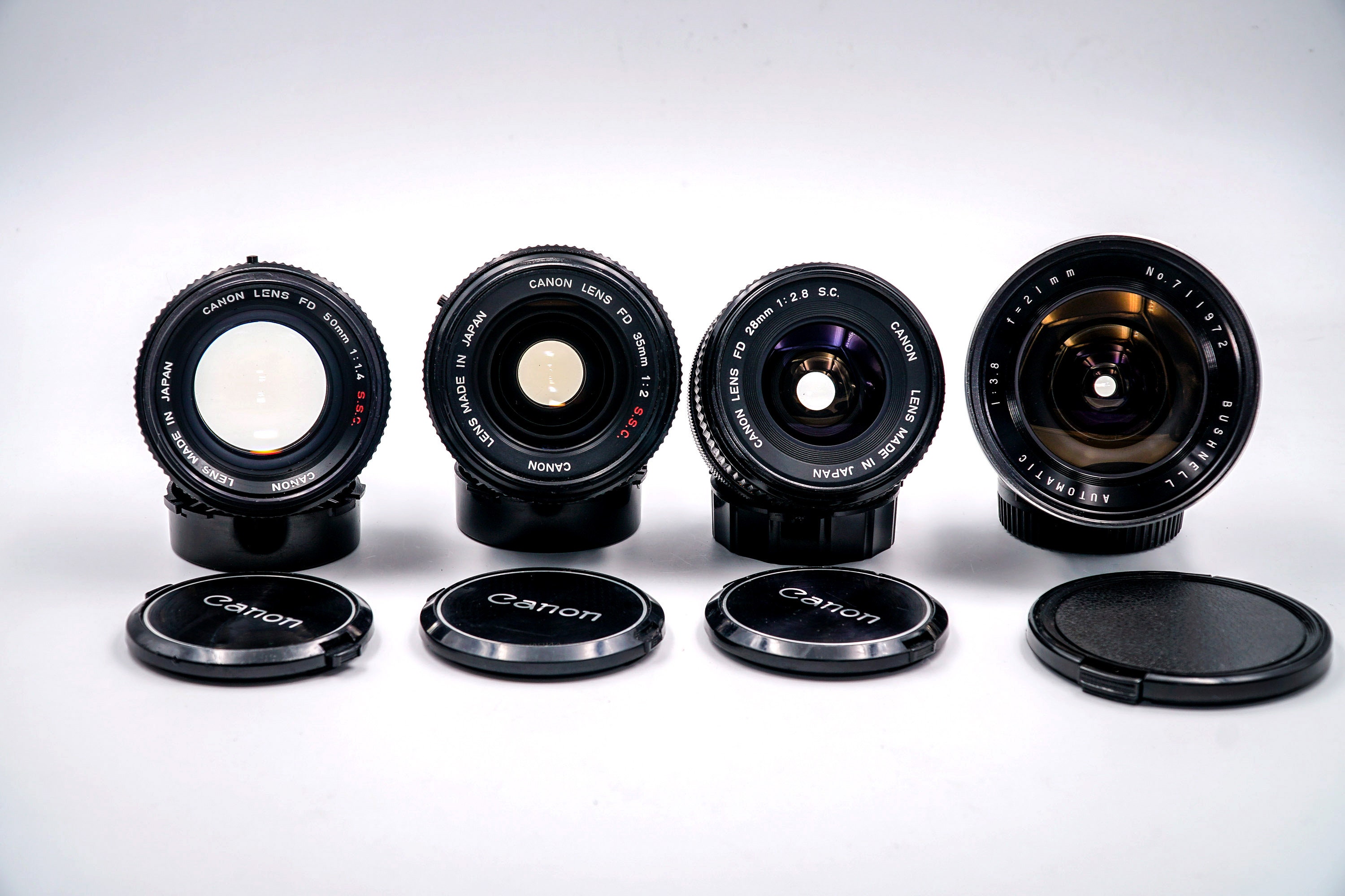 Professional CANON FD Lens Collection with full range focal lengths. All in very good condition