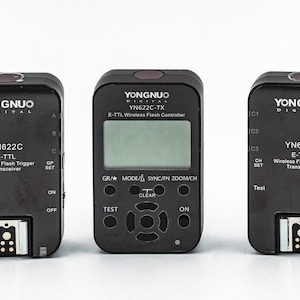 Set of Remote FLASH Light Trigger/receivers for Canon E-TTL Cameras. Brand New, Never used