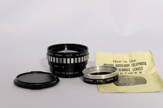 Accura Auxiliary Telephoto and Wide-angle Lens Model VI-T with 46M6 Tiffen Adapter Ring