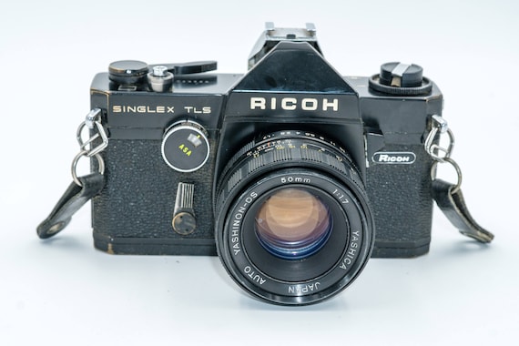 Ricoh Singlex TLS SLR Camera with fast Yashica Yashinon-DS 50 mm f/1.7  Lens