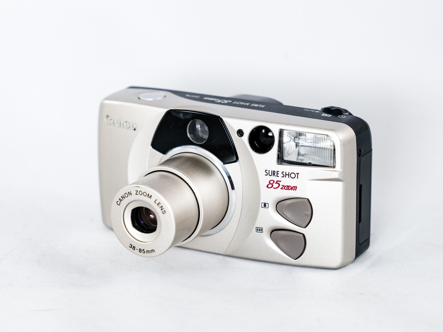 Canon Sure Shot 85 Zoom Platinum Edition 35mm PointandShoot Date