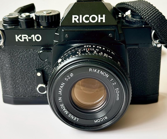 Ricoh KR-10 35mm Film SLR Camera w/ Rikenon 50mm f/2 Lens - Tested, in Perfect Working Condition