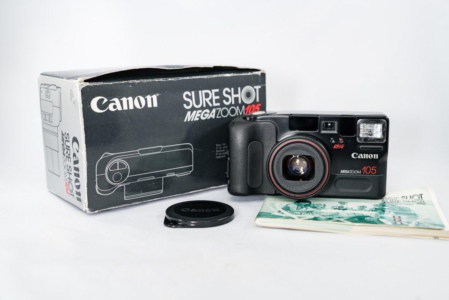 Canon SureShot MegaZoom 105 Rangefinder 35mm Film Camera with 35105mm