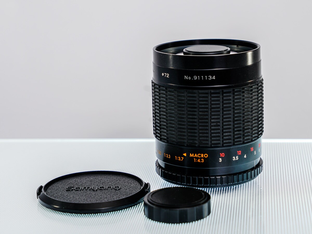 SAMYANG 500mm f/8 Telephoto Mirror Lens with Filters and Genuine