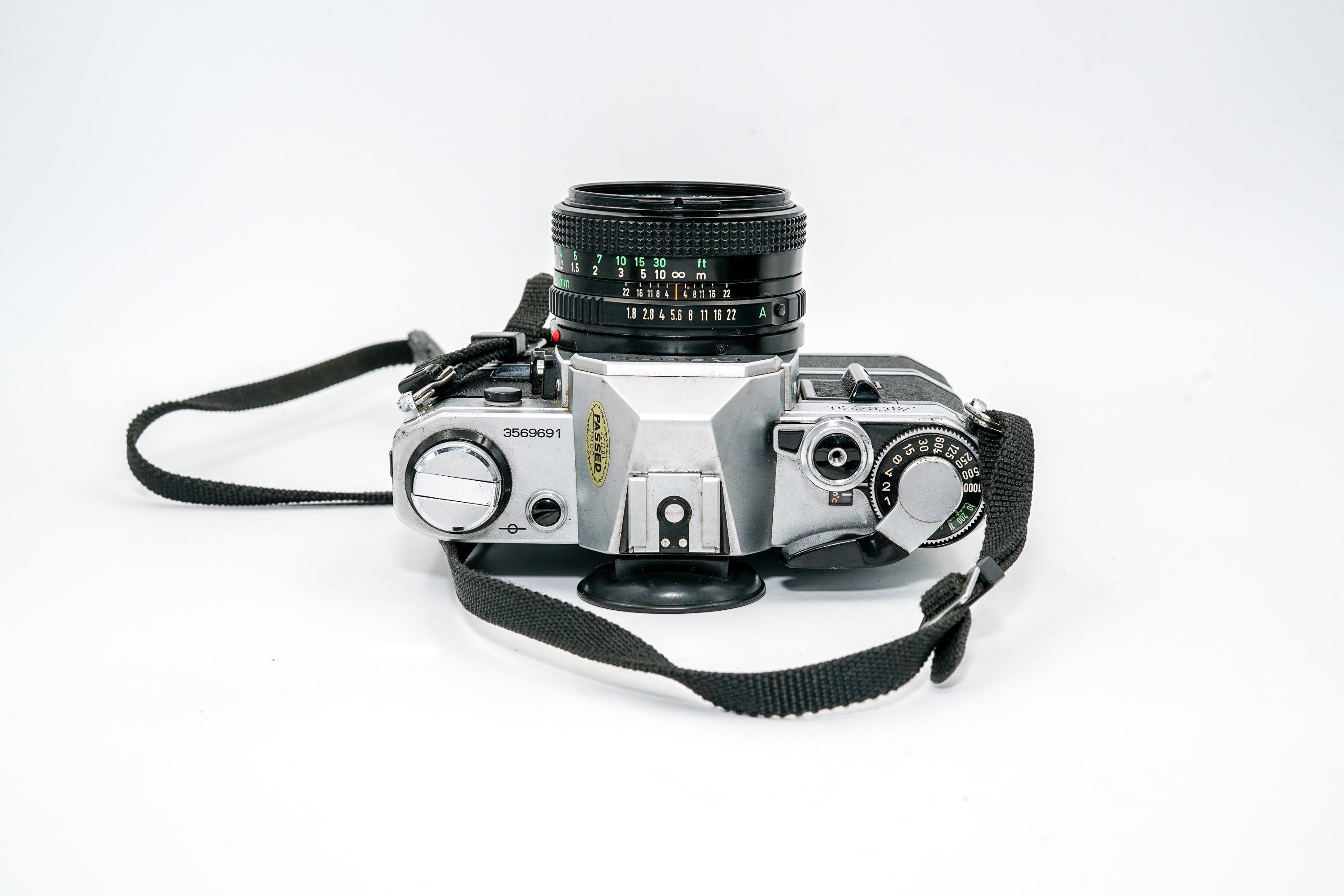 CANON AE1 Film SLR Camera with Genuine Canon Power Winder and Leather