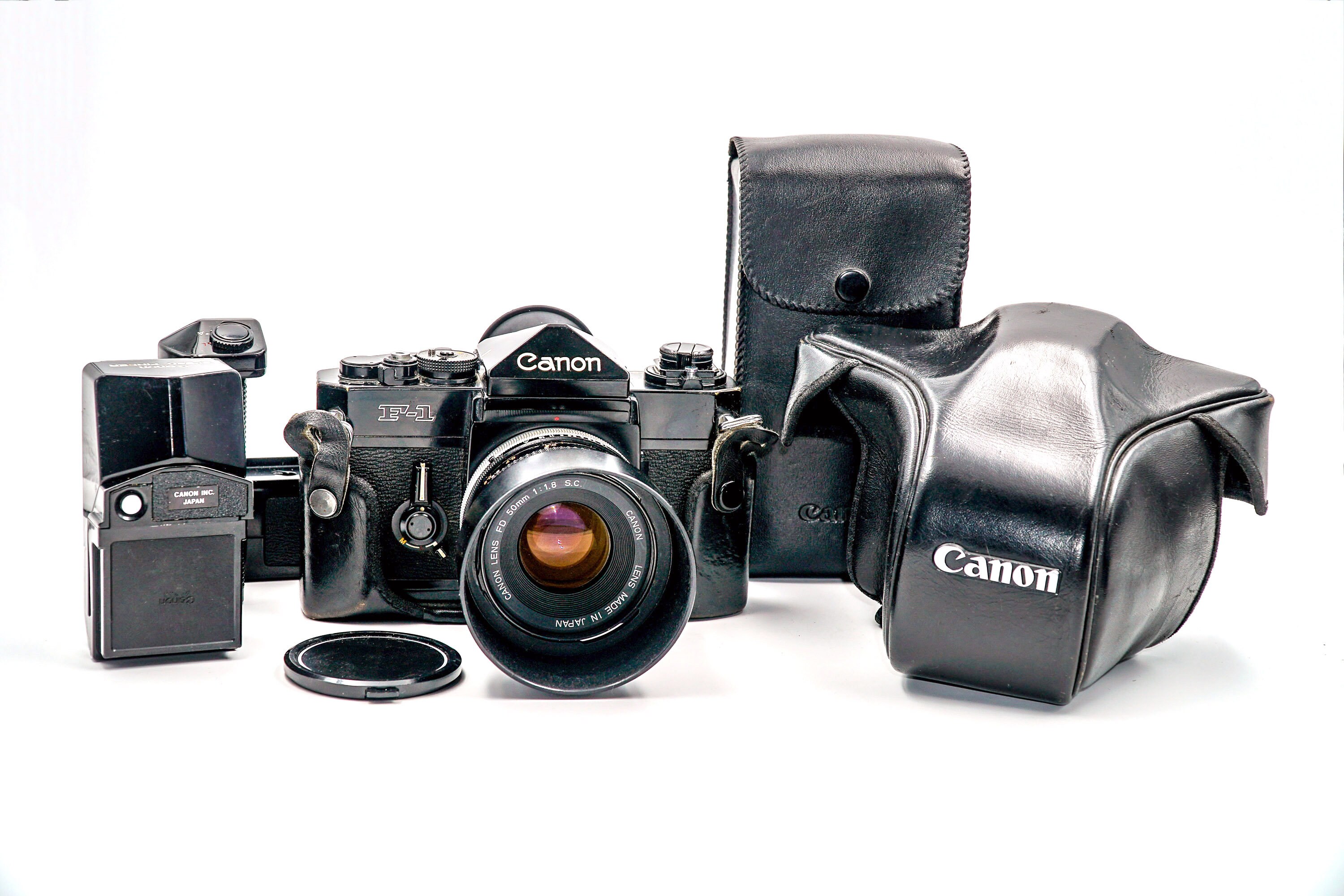 Classic Canon F1 SLR Camera with Canon FD 50mm f/1.8 S.C. lens