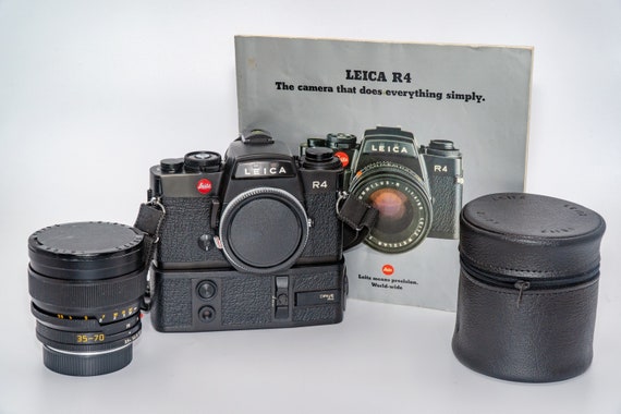 Leica R4 with Leica Vario-Elmar 35-70mm + Leica R4 Drive. Mint Condition!