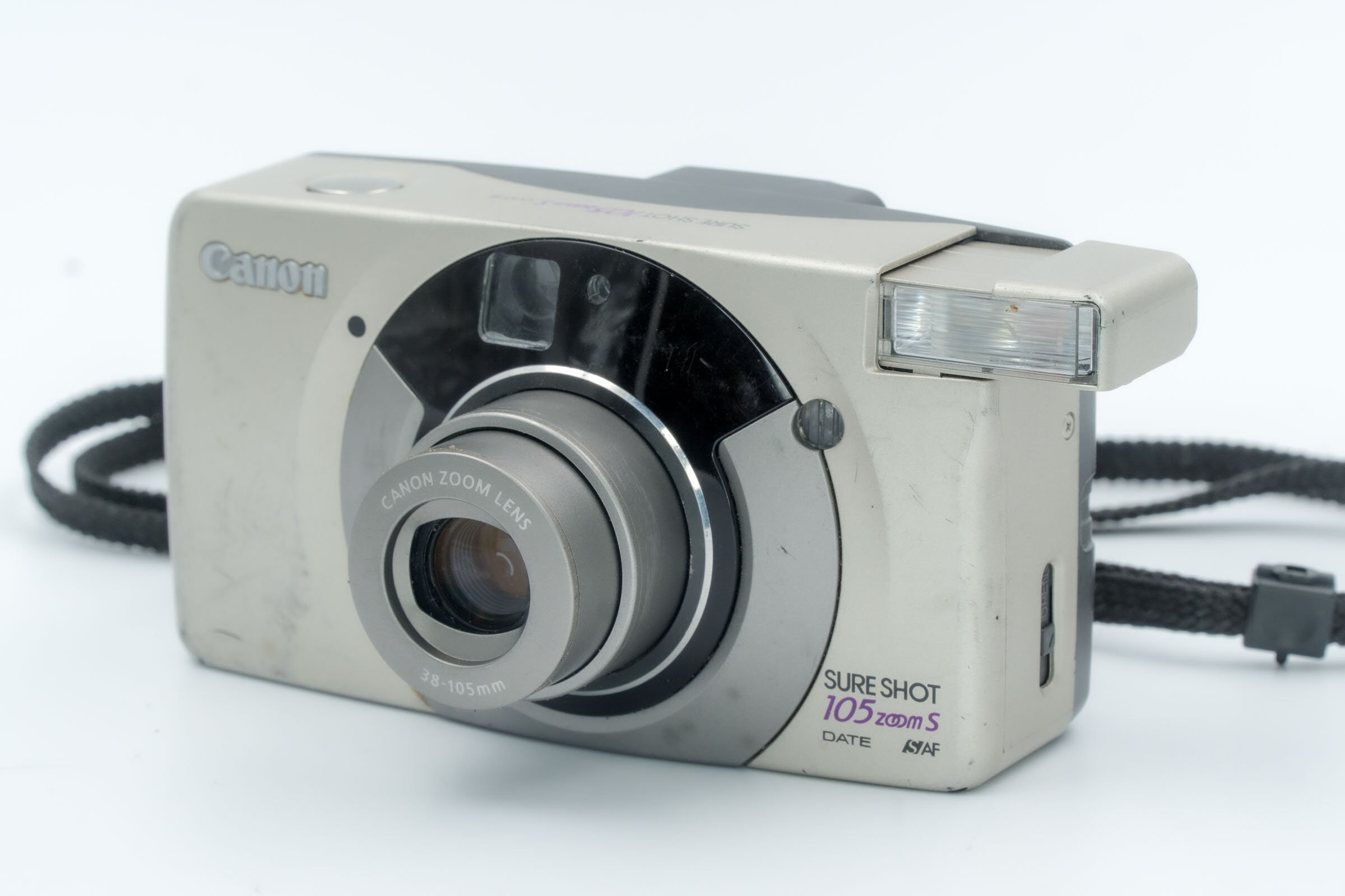 Canon Sure Shot 105 Zoom S 35mm PointandShoot Date Camera with 38