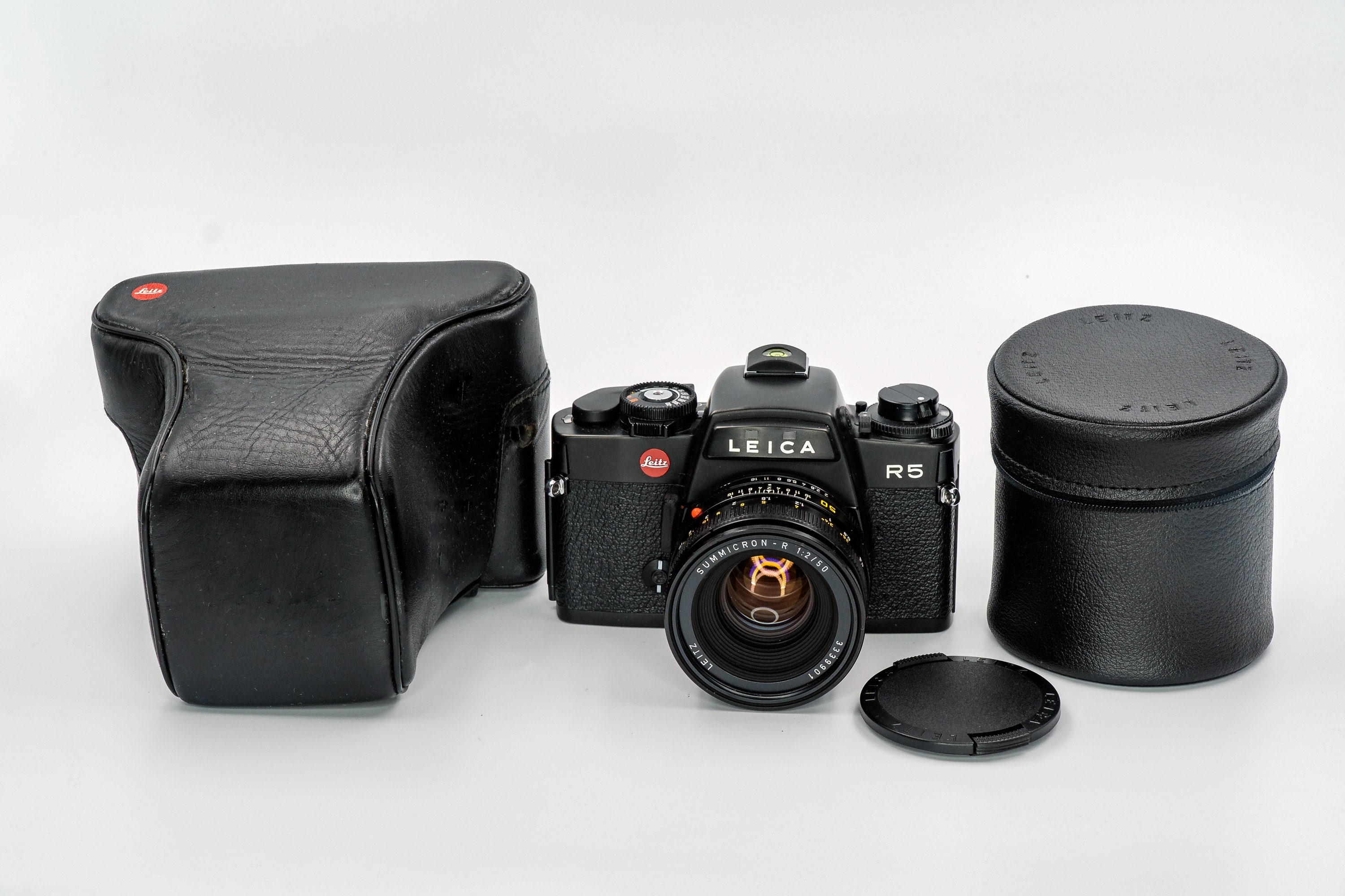Leica R5 With Leica Summicron 50mm Prime Lens With Original Leica leica-r5-with-leica-summicron-50mm-prime-lens-with-original-leica