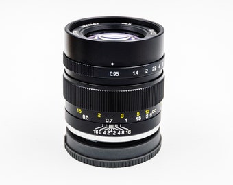 Mitakon Zhongyi Speedmaster 35mm f/0.95 Manual Focus Prime Lens. Brand New, never used, in original box, with documentation.