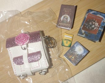 Handmade Unique Multicolored Mini Backpack for Fashion Doll Bag Accessories