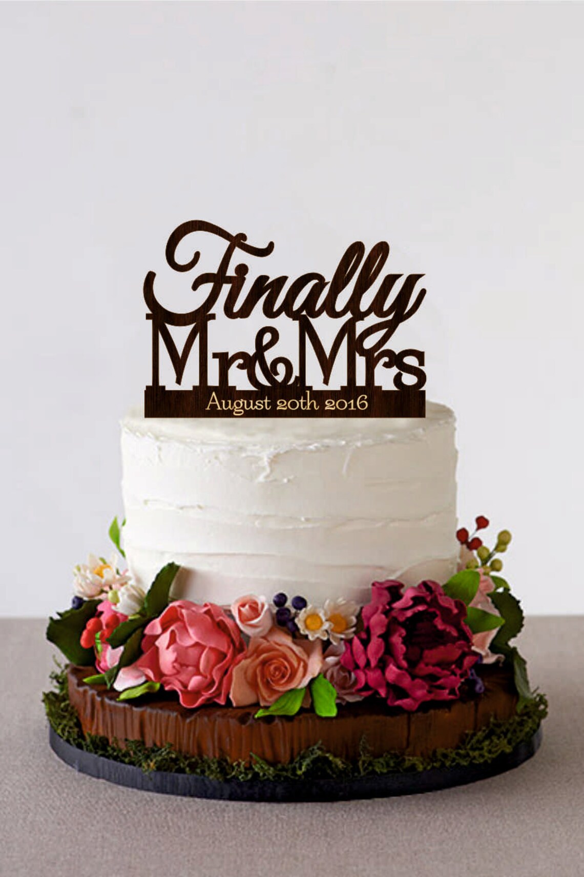 Finally Wedding Cake Topper Mr Mrs Cake Topper Custom Cake