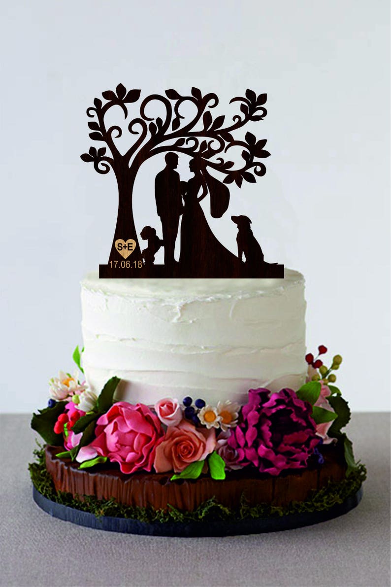 Personalized Wedding Cake Topper Bride and Groom Custom Etsy