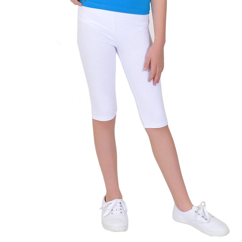 Stretch is Comfort Girls Unicorn Foldover Capri Leggings