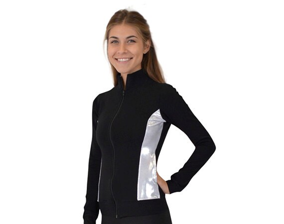 Stretch is Comfort Girls and Womens Dance Cheer Cotton Warm Up Jacket