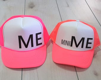 father and son matching hats