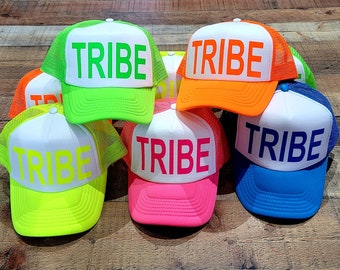 Customizable Neon Trucker Hat, Bride Tribe, Bachelorette Party