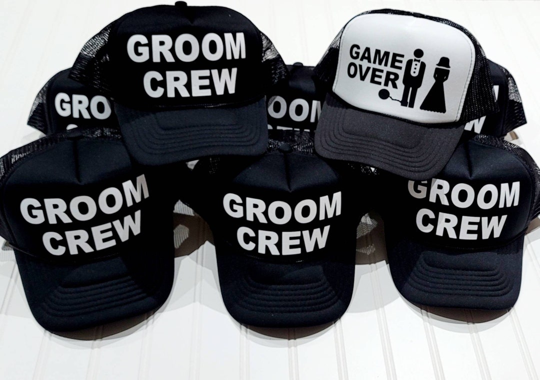 Groom Crew Hats/bachelor Party Hat Team Groom / Guys Party Hats/totally