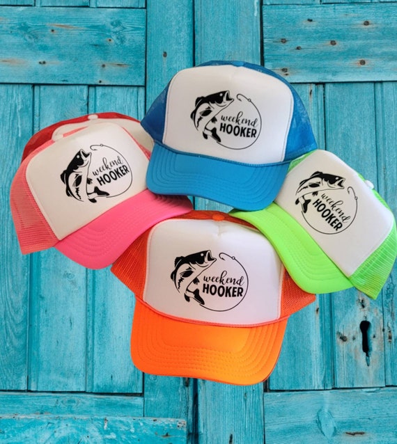 Fishing Trip Hat, Party Hats, Weekend Hooke Hats/ Bachelor Party Hat, Crew  Hat, Team Crew, Totally Customizable Trucker Cap Beach Vacation 