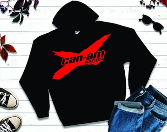 Can- Am Nation  Pull Over Sweatshirt, Side by Side, Side x Side