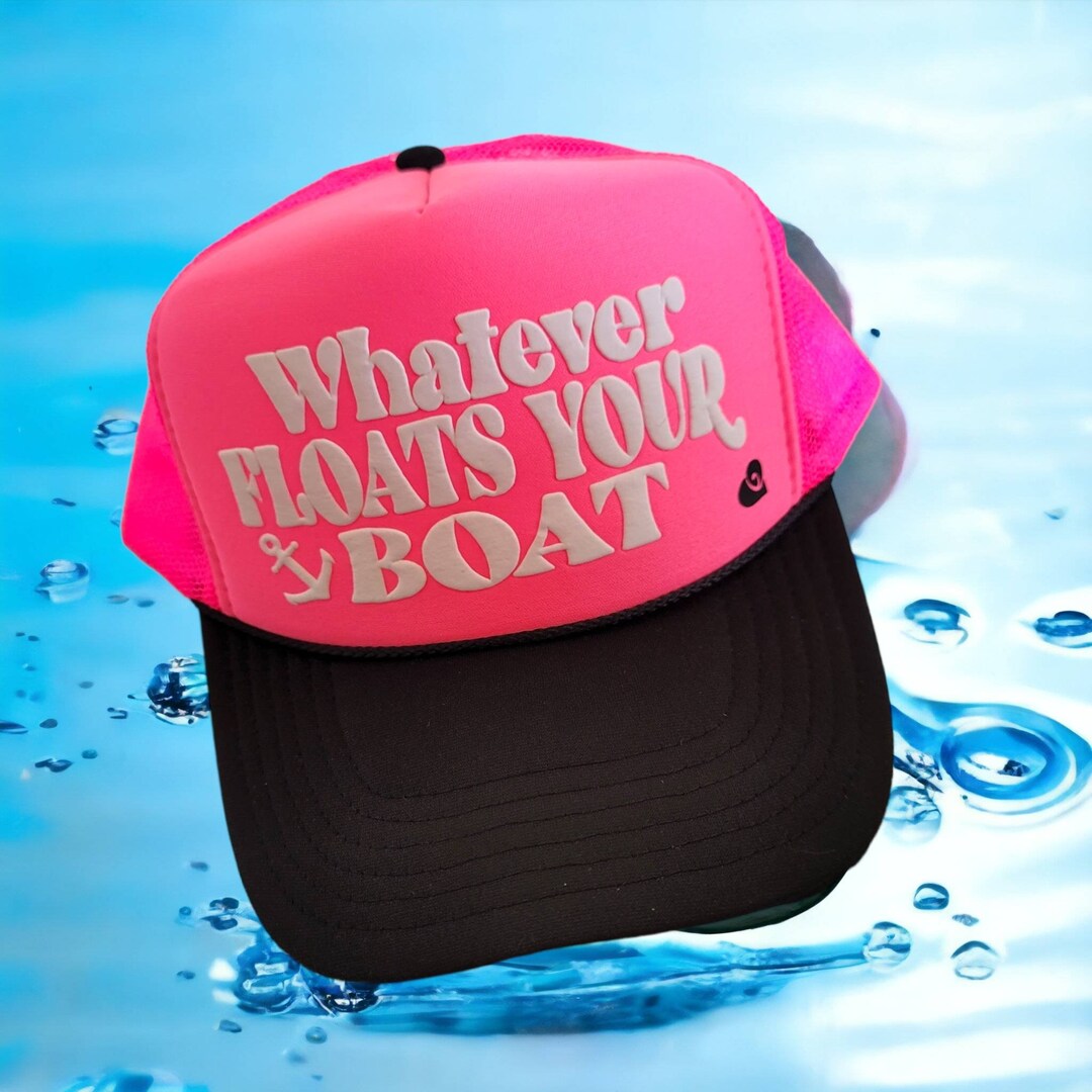 What Ever Floats Your Boat Hat/ Puff Hat/ Motor Boatin Hat/ Etsy