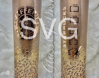 Leopard print svg Caffeine Queen Schneidedatei Starbucks Cricut