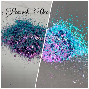 Peacock Ore color shift glitter