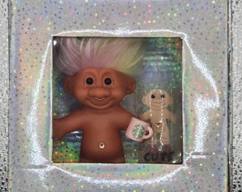 Troll lighter covers with hair
