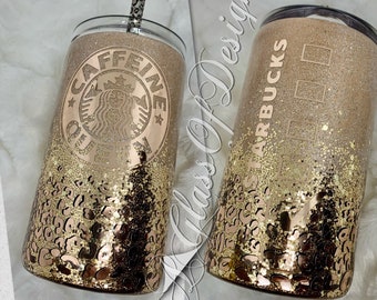 Caffeine Queen glitter tumbler