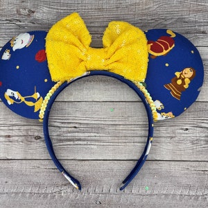 Beauty and The Beast Belle Mouse Ears - Christmas, Minnie Mouse, , Princess