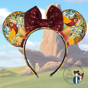 Lion Mouse Ears - Minnie, Simba, Nala, Animal Kingdom, Mouse,