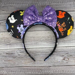 Ghost Halloween Mouse Ears - Spiderweb, Minnie, Mouse, Jack o Lantern,  World, Disneyland