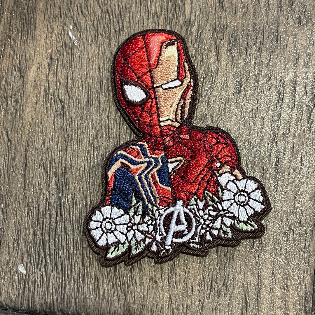 Spider Man/ Iron Man Ironon Patch Marvel Jacket Etsy
