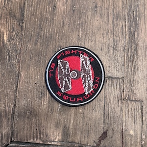 Tie Fighter Squadron Iron-on Patch -Star Wars, , Jacket, Backpack, Hat, Dark Side