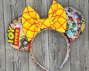 Oreilles de souris Toy Story - Minnie, souris, Woody, Bo Peep, Jessie, Buzz, Saint-Valentin, romance, amour, baiser