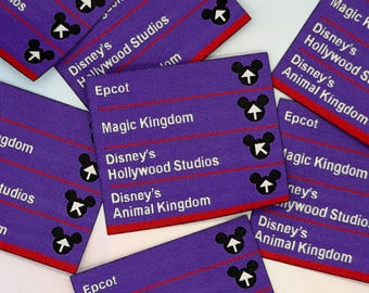 Disney World Directions Iron-on Patch -PIxar, , Jacket, Backpack, Hat, vintage 2026 DLAND